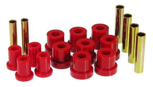 Prothane Leaf Spring Bushings - Front Spring Eye and Shackle (Red)