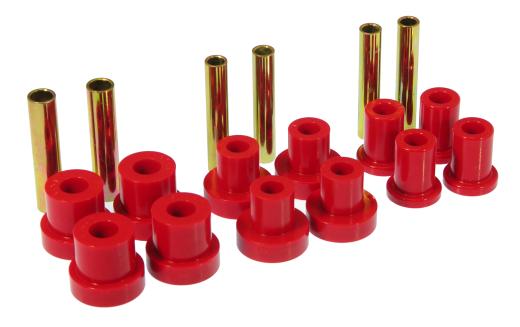 Prothane Front Leaf Spring Bushings for Rancho Springs - Red with replacement #RS954