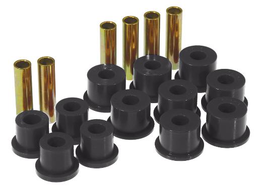 Prothane Leaf Spring Bushings - Rear Spring Eye and Shackle (Black)