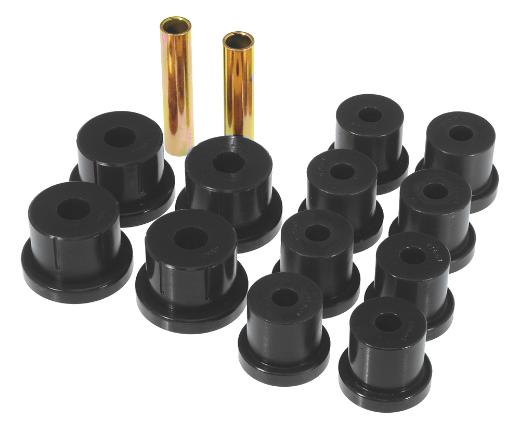 Prothane Rear Leaf Spring and Shackle Bushings - Mono Leaf - Black