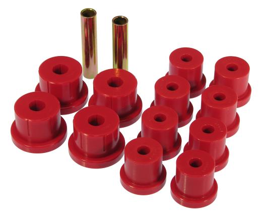 Prothane Rear Leaf Spring and Shackle Bushings - Mono Leaf - Red