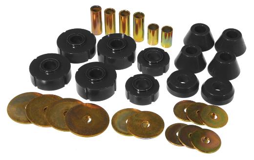 Prothane Body Mount Bushings and Radiator Support Bushings - Black