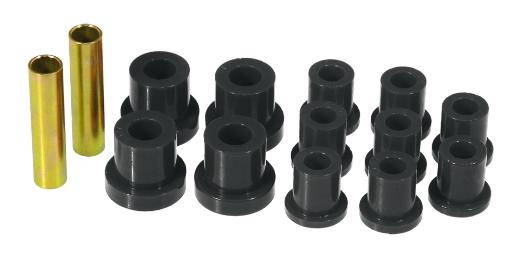 Prothane Rear Leaf Spring Eye and Shackle Bushings Kit - Black