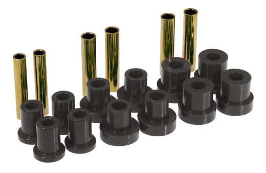 Prothane Front Leaf Spring and Shackle Bushings - Black