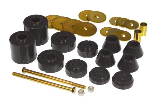 Prothane Body to Frame Mount Bushings and Radiator Support Bushings - Black