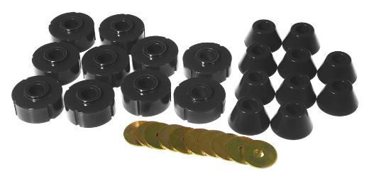 Prothane Body Mount Bushings and Radiator Support Bushings - Black