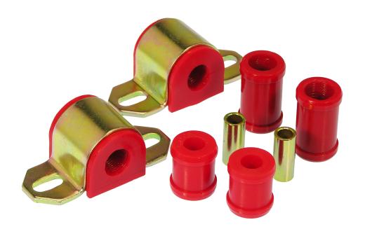 Prothane Rear Sway Bar and End Link Bushings - 3/4 Inch - 2 Bolt Clamp Stlye - Red