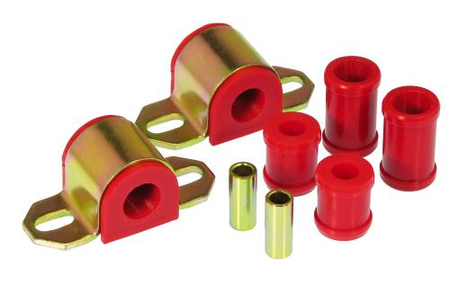 Prothane Rear Sway Bar and End Link Bushings - 13/16 Inch - 2 Bolt Clamp Style - Red