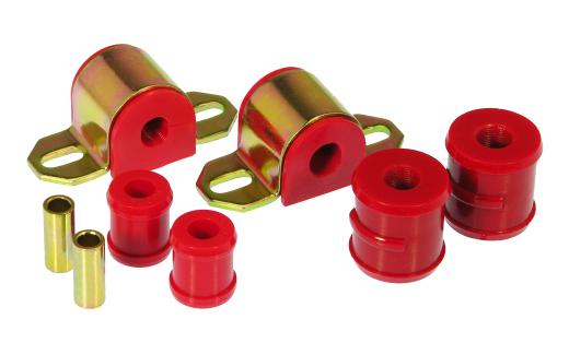 Prothane Rear Sway Bar and End Link Bushings - 5/8 Inch - 1 Bolt Clamp Style - Red