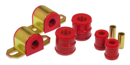 Prothane Rear Sway Bar and End Link Bushings - 13/16 Inch - 1 Bolt Clamp Style - Red