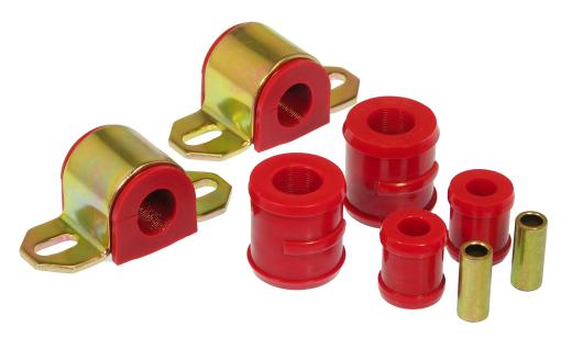 Prothane Rear Sway Bar and End Link Bushings - 13/16 Inch - 1 Bolt Clamp Style - Red