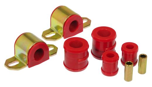 Prothane Rear Sway Bar and End Link Bushings - 15/16 Inch - 1 Bolt Clamp Style - Red
