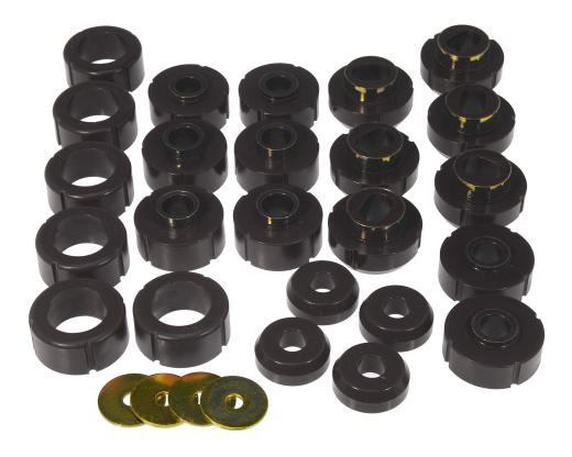 Prothane Body to Frame Mount Bushings and Radiator Support Bushings - Black