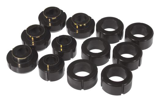 Prothane Body to Frame Mount Bushings and Radiator Support Bushings Kit - Black