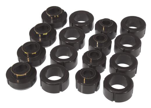 Prothane Body to Frame Mount Bushings and Radiator Support Bushings Kit - Black