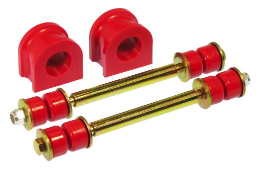 Prothane Front Sway Bar Bushings and Endlinks - 1.13 Inch - Red