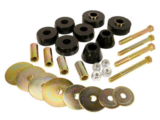 Prothane Body to Frame Mount Bushings Kit - Black