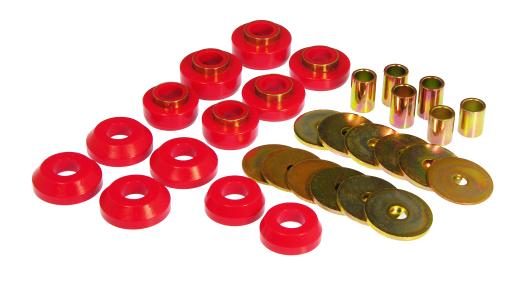 Prothane Body Mount Bushings - Red