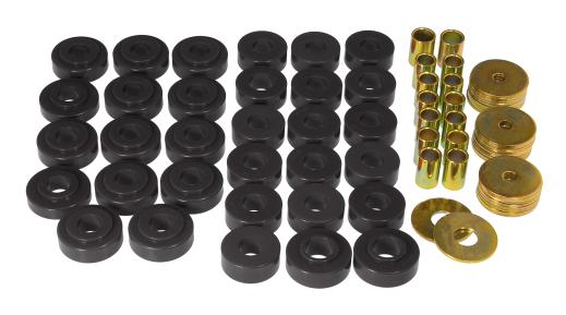 Prothane Body Mount Bushings and Radiator Support Bushings - Black