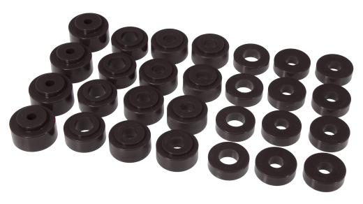 Prothane Body Mount Bushings and Radiator Support Bushings - Black