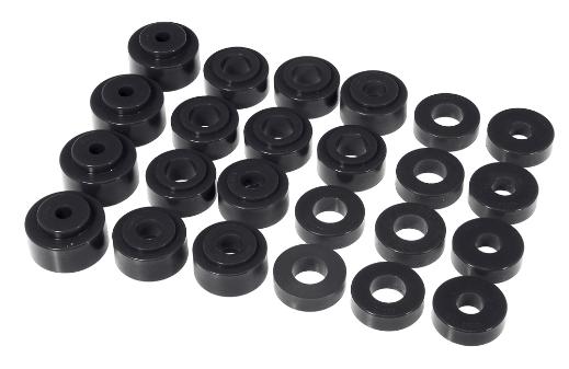 Prothane Body Mount Bushings and Radiator Support Bushings - Black