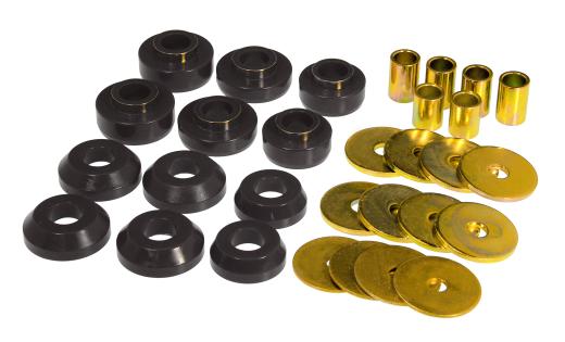 Prothane Body Mount Bushings and Radiator Support Bushings - Black