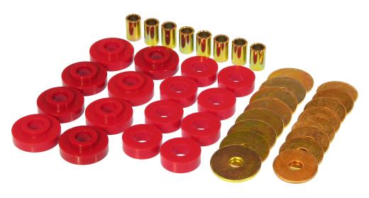 Prothane Body Mount Bushings - Red