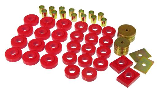 Prothane Body Mount Bushings - Red