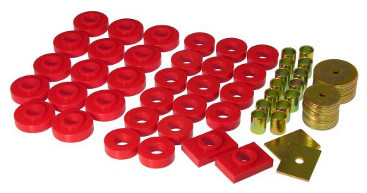 Prothane Body Mount Bushings - Red