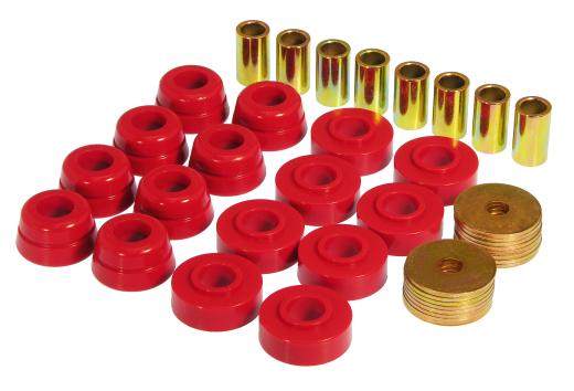 Prothane Body Mount Bushings - Red