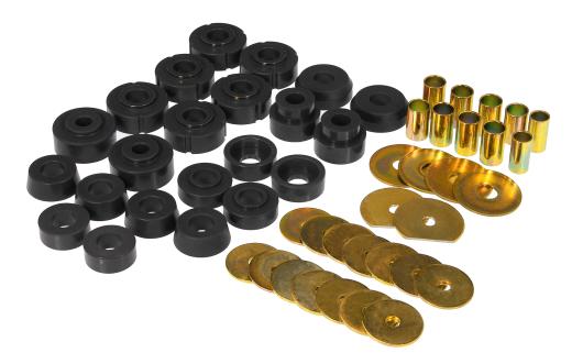 Prothane Body Mount Bushings and Radiator Support Bushings - Black