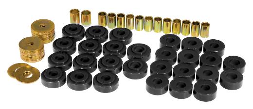 Prothane Body Mount Bushings and Radiator Support Bushings - Black