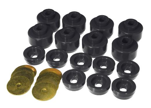 Prothane Body Mount Bushings and Radiator Support Bushings - Black