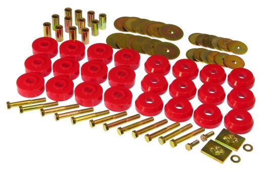 Prothane Body Mount Bushings Kit - Red