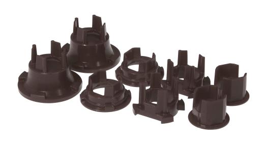 Prothane Rear Subframe Inserts - Black