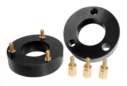 Prothane Front Coil Spring Isolator Lift Spacer Kit - 2 Inch - Black