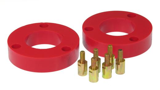 Prothane Front Coil Spring Isolator Lift Spacer Kit - 2 Inch - Red