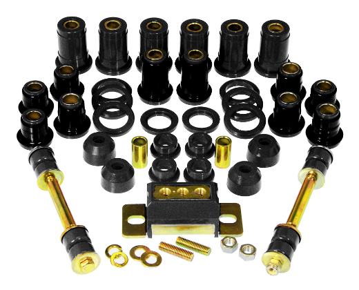 Prothane Total Front/Rear Bushings Kit - Black