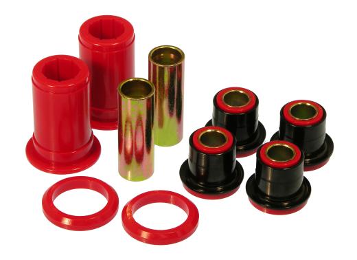 Prothane Front Control Arm Bushings - Upper with Shells - Lower without - Red