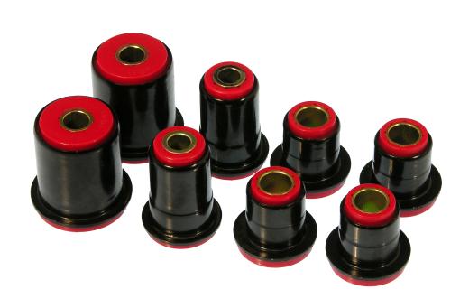 Prothane Front Control Arm Bushings - Red With Shells - With 1.375 Inch OD Front Lower Bushing