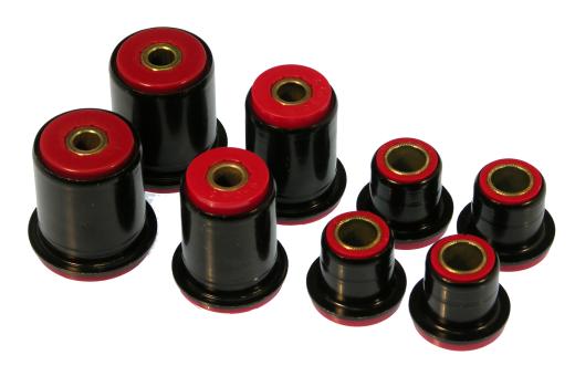 Prothane Front Control Arm Bushings - with Shells - 1.90 Inch OD Lower - Red