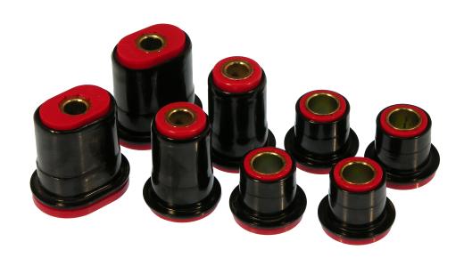 Prothane Front Control Arm Bushings - with Oval Lower - Shells - Red