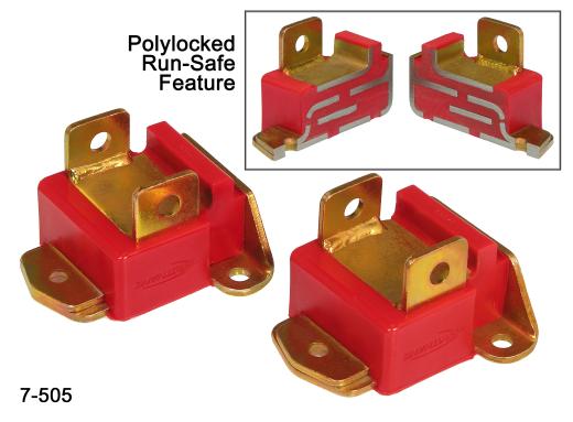 Prothane Engine Mount - Type B - Tall - Red