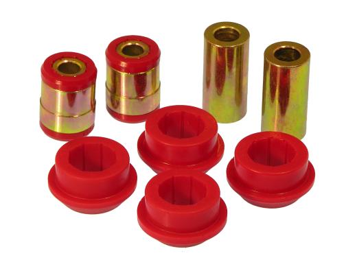 Prothane Rear Upper and Lower Control Arm Bushings - Red