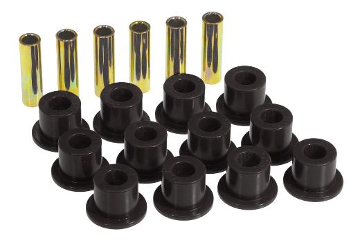 Prothane Front Leaf Spring and Shackle Bushings - Black