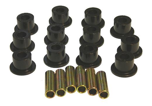 Prothane Front Spring Eye and Shackle Bushings - Black