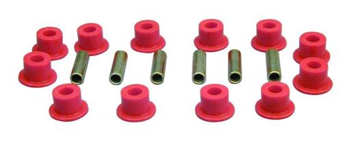 Prothane Front Spring Eye and Shackle Bushings - Red