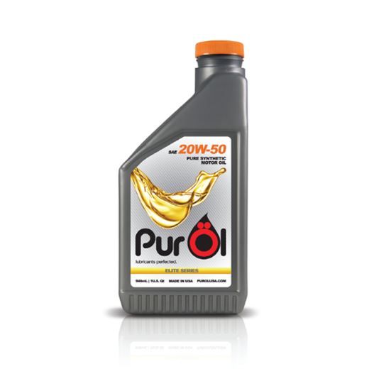 Purol Lubricants Elite Synthetic Motor Oil 20w-50, 1 Quart