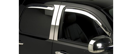 Putco Side Window Deflectors - 4 PC Element (Chrome)