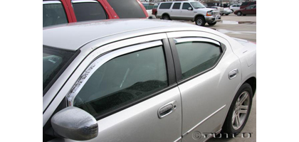 Putco Side Window Deflectors - Element Front (Chrome)